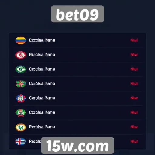 Opções de pagamento disponíveis no bet09